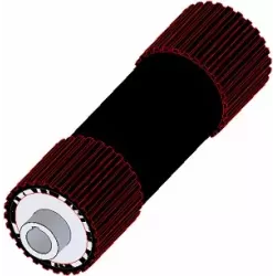Rullo n. 273 – albero di supporto in acciaio e gomma Ø192 mm per macchine Grimme | OEM Grimme 076.00859 | produttore KiJ
