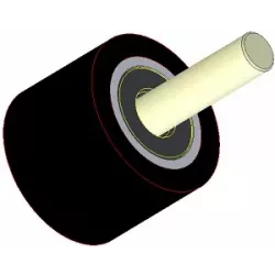 Rullo n. 284 – rullo di supporto in acciaio e gomma Ø80 mm per macchine Dewulf | OEM Dewulf 2660005C | produttore KiJ