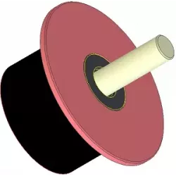 Rullo n. 287 – rullo di supporto in acciaio e gomma Ø90 mm per macchine Dewulf | OEM Dewulf 2660029C | produttore KiJ