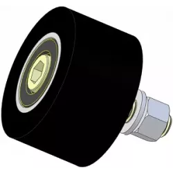 Rullo n. 311a – rullo di supporto in acciaio e gomma Ø90 mm per macchine Guaresi | produttore KiJ