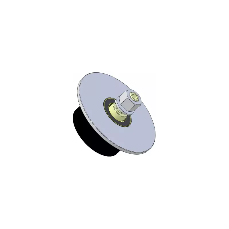 Rullo n. 315 – rullo di supporto in acciaio e gomma Ø80 mm per macchine Guaresi | OEM Guaresi P7755190000 | produttore KiJ