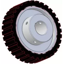 Rullo n. 333 – rullo Ø220 mm per macchine Wuhlmaus | produttore KiJ