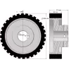 Rullo n. 333 – rullo Ø220 mm per macchine Wuhlmaus | produttore KiJ
