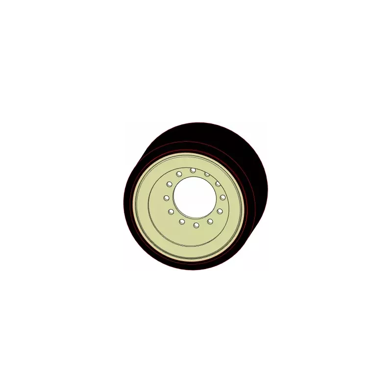 Rullo n. 343 (solo rigenerazione) – rigenerazione: rullo Ø360 mm | OEM 0007500240 | produttore KiJ