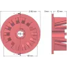Rullo n. 28 – rullo motore in ghisa Ø160 mm | produttore KiJ