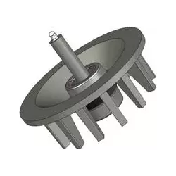 Rullo n. 41 – rullo di rinvio in ghisa Ø172 mm, passo 40 mm, per macchine Stoll | OEM Stoll 0071590, 0190550 | produttore KiJ