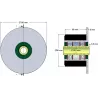 Rullo n. 25 – rullo in acciaio e gomma Ø90 mm per macchine ROPA | OEM ROPA 252019, 1130004669, 252105 | produttore KiJ