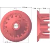 Rullo n. 50 – rullo motore in ghisa Ø180 mm, passo 40 mm | produttore KiJ