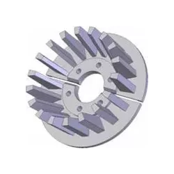 Rullo n. 55 – rullo motore in acciaio Ø215 mm, passo 40 mm, per ROPA Euro Tiger | OEM ROPA 252069 | produttore KiJ