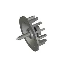Rullo n. 56 – rullo di rinvio in ghisa Ø120 mm, passo 40 mm, per macchine Stoll | OEM Stoll 1507970, 1507980 | produttore KiJ