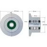 Rullo n. 59 – rullo di rinvio in acciaio Ø80 mm per macchine Reekie | OEM Reekie RSS1138 | produttore KiJ