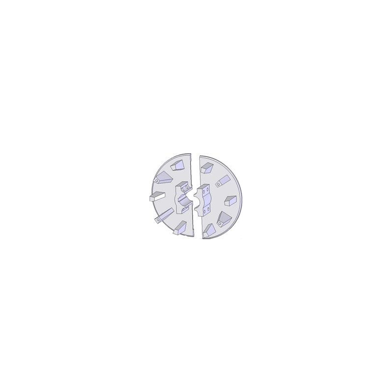 Rullo n. 60 – rullo motore in ghisa Ø238 mm, passo 40/80 mm | OEM 000.00345 | produttore KiJ