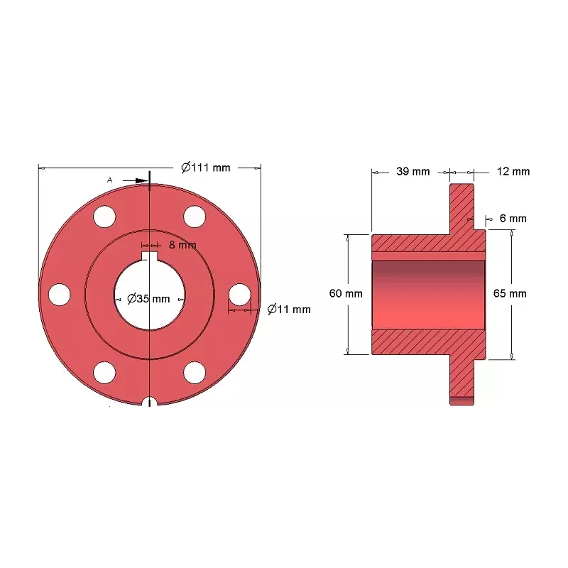 Rullo n. 77 – mozzo del rullo Ø65 mm per raccoglipatate Bolko Z-643 | produttore KiJ