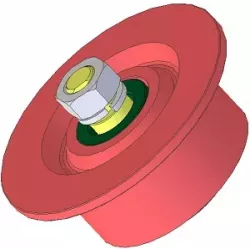 Rullo n. 81 – rullo di rinvio in acciaio Ø100 mm per raccoglipatate Anna Z644 | OEM Anna 564421016 | produttore KiJ