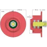 Rullo n. 81 – rullo di rinvio in acciaio Ø100 mm per raccoglipatate Anna Z644 | OEM Anna 564421016 | produttore KiJ