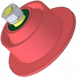 Rullo n. 82 – rullo di rinvio Ø100 mm per raccoglipatate Anna Z644 | OEM Anna 5644-21-025, 5644-60-022 | produttore KiJ