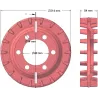 Rullo n. 87 – rullo motore in ghisa per scavapatate Z-609 | OEM 5609110100 | produttore KiJ