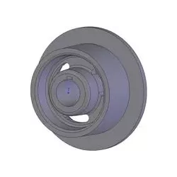 Rullo n. 88 – rullo di rinvio Ø118 mm per raccoglipatate Anna Z644 | OEM Anna 5644-51-009 | produttore KiJ