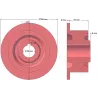 Rullo n. 88 – rullo di rinvio Ø118 mm per raccoglipatate Anna Z644 | OEM Anna 5644-51-009 | produttore KiJ