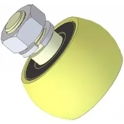 Rullo n. 90 – rullo in ghisa Ø72 mm per macchine Wuhlmaus | OEM Wuhlmaus 5644-33-002, 000.03.005.00 | produttore KiJ