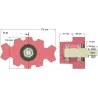 Rullo n. 91 – rullo agitatore in ghisa per raccoglipatate Anna Z644 | OEM Anna 564438003 | produttore KiJ