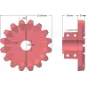 Rullo n. 97 – rullo motore in ghisa Ø216 mm, passo 36 mm | produttore KiJ