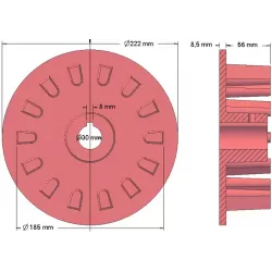 Rullo n. 99 – rullo motore Ø185 mm | produttore KiJ