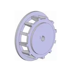 Rullo n. 103 – rullo motore in ghisa Ø258 mm, passo 35 mm | produttore KiJ