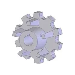 Rullo n. 126 – rullo motore in ghisa Ø110 mm, passo 40 mm | produttore KiJ