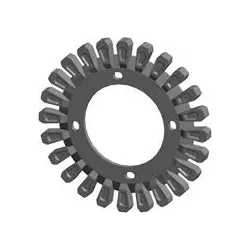 Rullo n. 128 – rullo in ghisa Ø295 mm, passo 60 mm, per macchine Grimme | OEM Grimme 006.00295, 200.06503 | produttore KiJ
