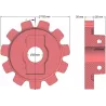 Rullo n. 149 – rullo motore in ghisa Ø152 mm, passo 40 mm | OEM 10.21.05-2 | produttore KiJ