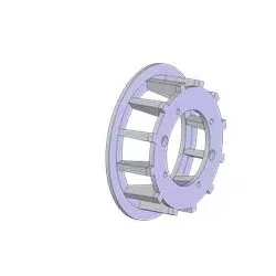Rullo n. 170 – rullo motore in ghisa Ø251 mm, passo 35 mm | produttore KiJ