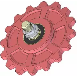 Rullo n. 175 – ruota dentata in ghisa Ø210 mm | OEM 036245/1 | produttore KiJ