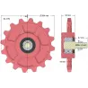 Rullo n. 175 – ruota dentata in ghisa Ø210 mm | OEM 036245/1 | produttore KiJ