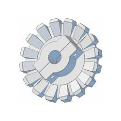 Rullo n. 182 – rullo motore in ghisa Ø189 mm, passo 36/40 mm | produttore KiJ