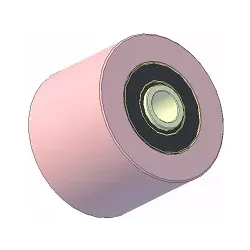 Rullo n. 187 – rullo di supporto in acciaio Ø100 mm per macchine ROPA | OEM ROPA 252062 | produttore KiJ