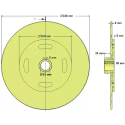 Rullo n. 217 – rullo in acciaio Ø336 mm | produttore KiJ