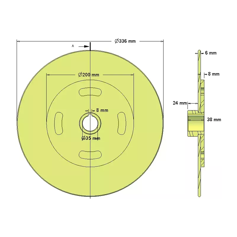 Rullo n. 217 – rullo in acciaio Ø336 mm | produttore KiJ