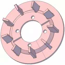 Rullo n. 239 – rullo motore in ghisa Ø188 mm, passo 35 mm, per macchine Grimme | OEM Grimme 006.00244 | produttore KiJ