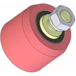 Rullo n. 268 – rullo di supporto in acciaio Ø80 mm per macchine AVR | OEM AVR 3102.15.20 | produttore KiJ