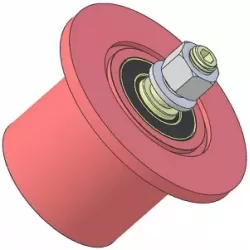Rullo n. 316 – rullo di rinvio in acciaio Ø80 mm per macchine Guaresi | OEM Guaresi P7755190000 | produttore KiJ