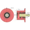 Rullo n. 316 – rullo di rinvio in acciaio Ø80 mm per macchine Guaresi | OEM Guaresi P7755190000 | produttore KiJ