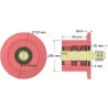 Rullo n. 316a – rullo di rinvio in acciaio Ø80 mm per macchine Guaresi | OEM Guaresi P7755190000 | produttore KiJ