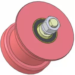 Rullo n. 319 – rullo di supporto in acciaio Ø110 mm per macchine Wuhlmaus | produttore KiJ