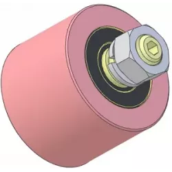 Rullo n. 322 – rullo di supporto in acciaio Ø80 mm per macchine Sandei | OEM Sandei D0021 | produttore KiJ
