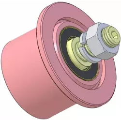 Rullo n. 323 – rullo di rinvio in acciaio Ø80 mm per macchine Sandei | OEM Sandei D0020 | produttore KiJ