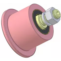 Rullo n. 326 – rullo di supporto in acciaio Ø80 mm per macchine Sandei | produttore KiJ