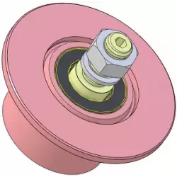 Rullo n. 327 – rullo di rinvio in acciaio Ø80 mm per macchine Sandei | OEM Sandei D0010 | produttore KiJ