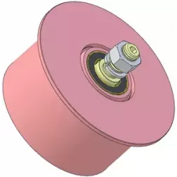 Rullo n. 328 – rullo di rinvio in acciaio Ø150 mm per macchine Sandei | OEM Sandei K0015 | produttore KiJ
