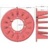 Rullo n. 345 – rullo motore Ø210 mm per macchine Holmer | OEM Holmer 1057024784 | produttore KiJ